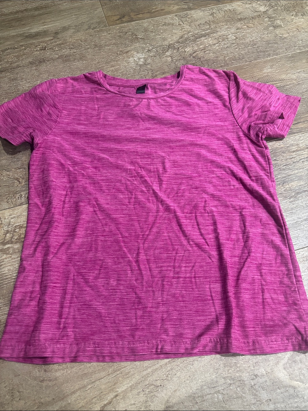 Kyodan Heathered Magenta Crew Neck Short Sleeve Tee